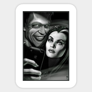 Munsters Selfie Sticker